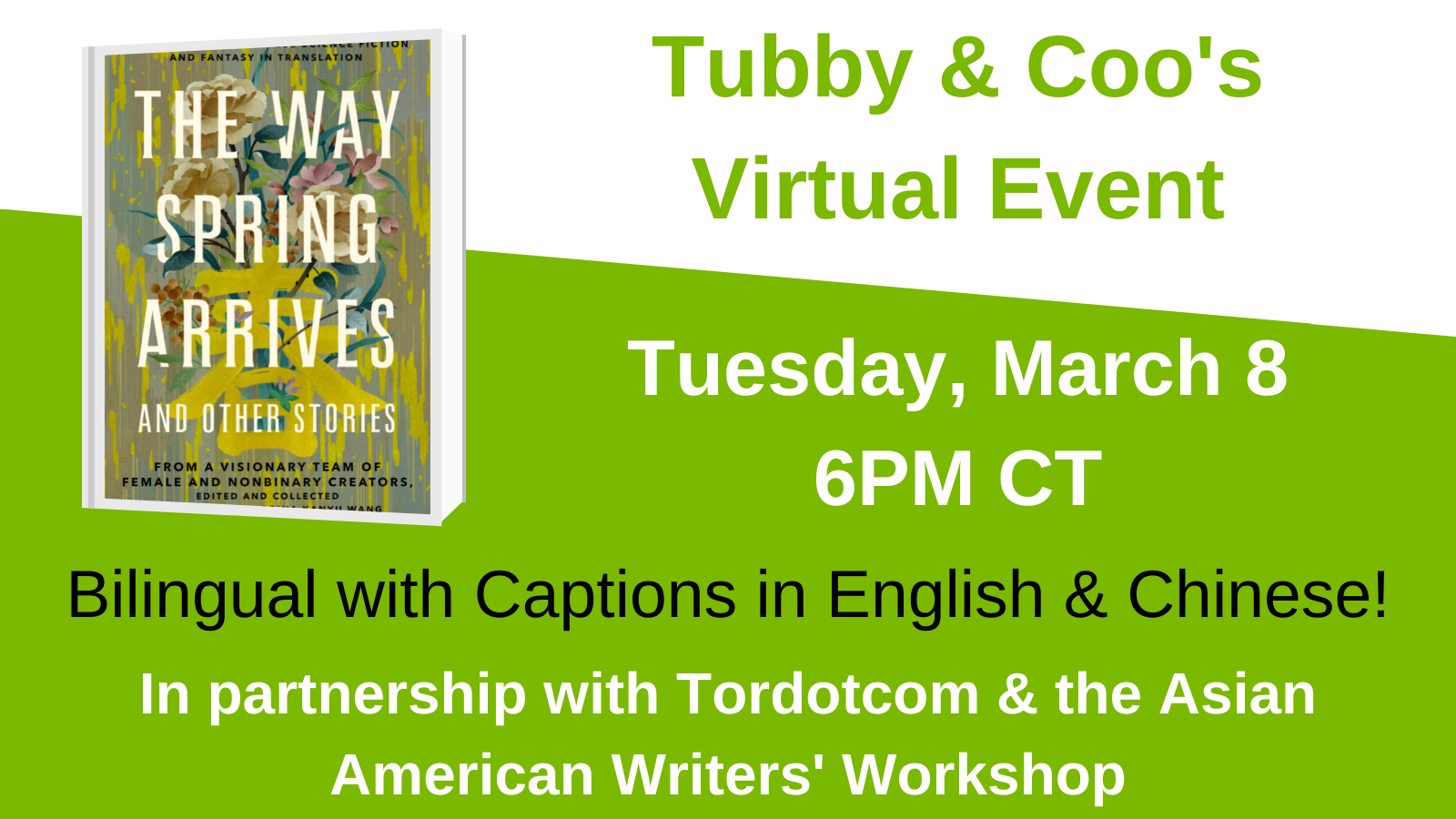Virtual Launch for The Way Spring Arrives & Other Stories