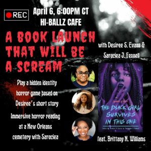 Book Launch: The Black Girl Survives In This One @ HI-BALLZ Cafe