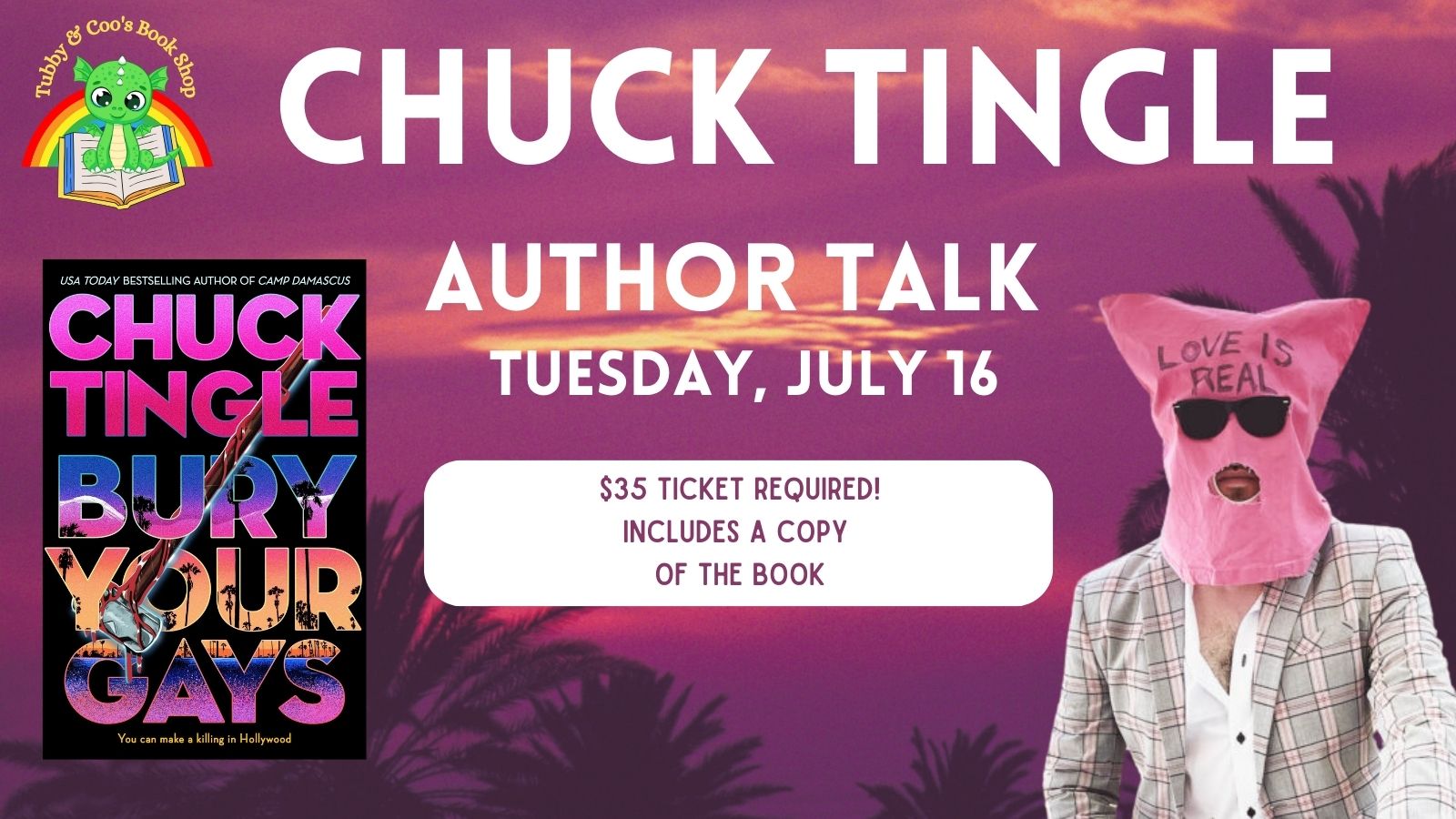 Chuck Tingle Book Tour Bury Your Gays Tubby & Coo